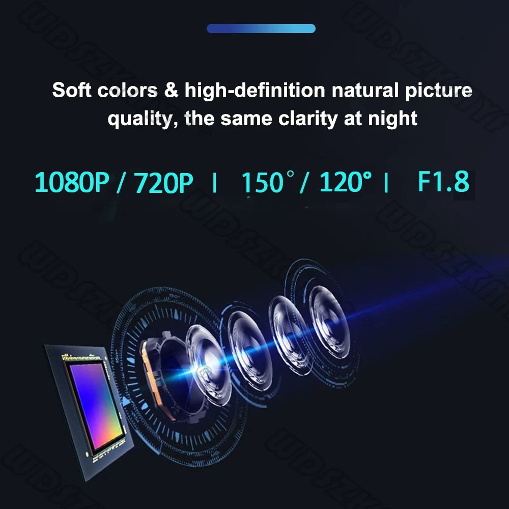 3Lens Dash Cam for Cars 2" Car DVR 1080P Video Recorder Front Rear View Camera for Vehicle Night Vision Black Box Car Assecorie
