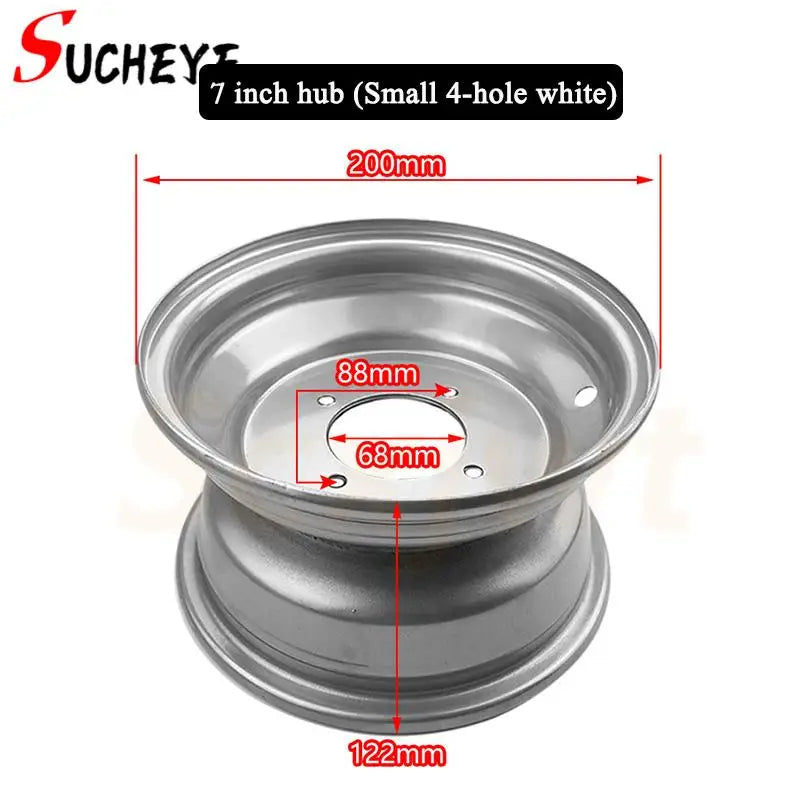 16X8-7 Kart Auto Parts 7 Inch ATV Tires With wheel hub 16X8.00-7 16 * 8-7 Highway Tire Off-road Tire Wear-resistant Wheel Tires