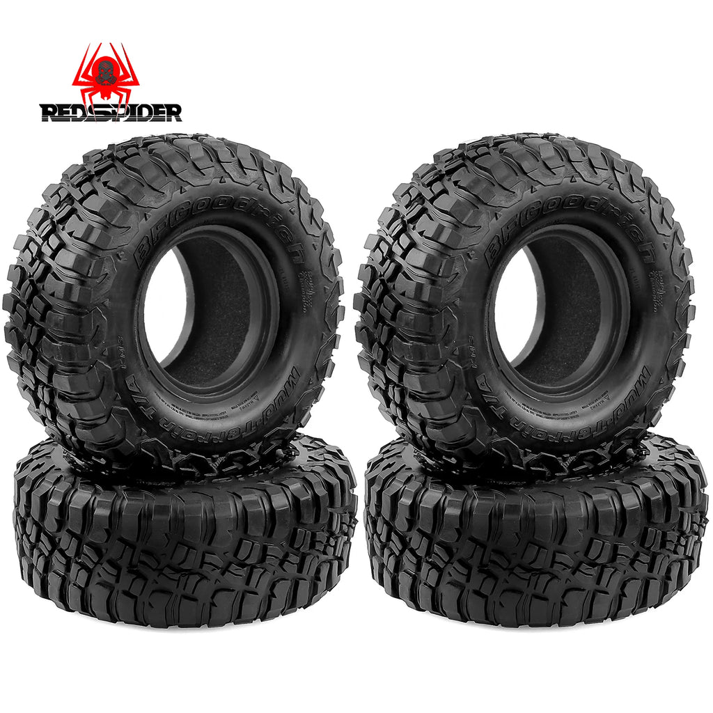 RC climbing car 2.2 inch rubber tire, suitable for Axial SCX10/AXI03007/TRX4/D90/Redcat Gen8 1/10remote controlcaruniversal tire