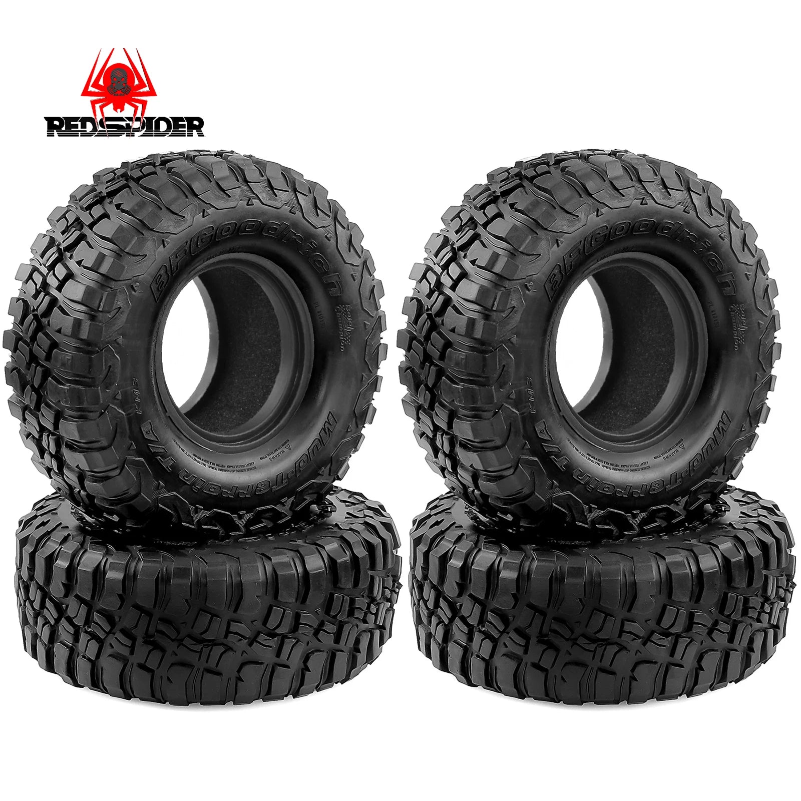 RC climbing car 2.2 inch rubber tire, suitable for Axial SCX10/AXI03007/TRX4/D90/Redcat Gen8 1/10remote controlcaruniversal tire