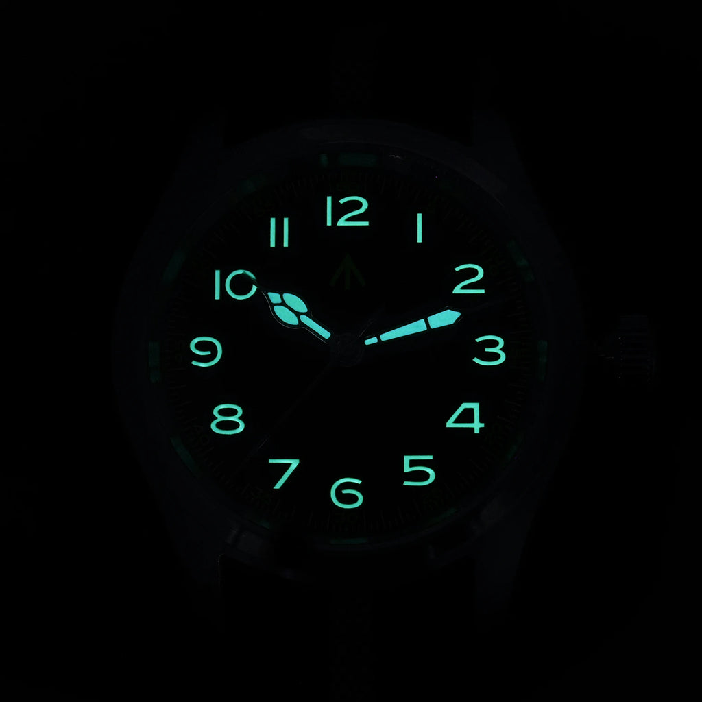 Militado ML08 Military Watch VH31 Quartz Movement Double Domed Sapphire C3 Super Luminous 10Bar Waterproof 38mm Vintage Watches