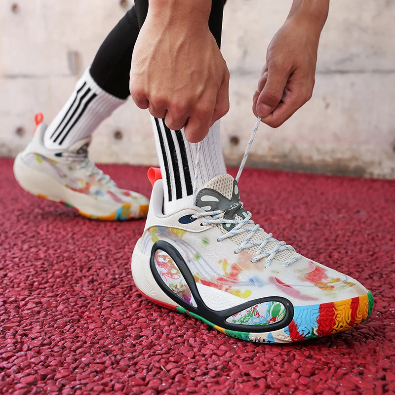 Men'S Sports Basketball Shoes With Fashionable Breathable And Personalized Design Suitable For Daily Training Men'S Shoes 36-45