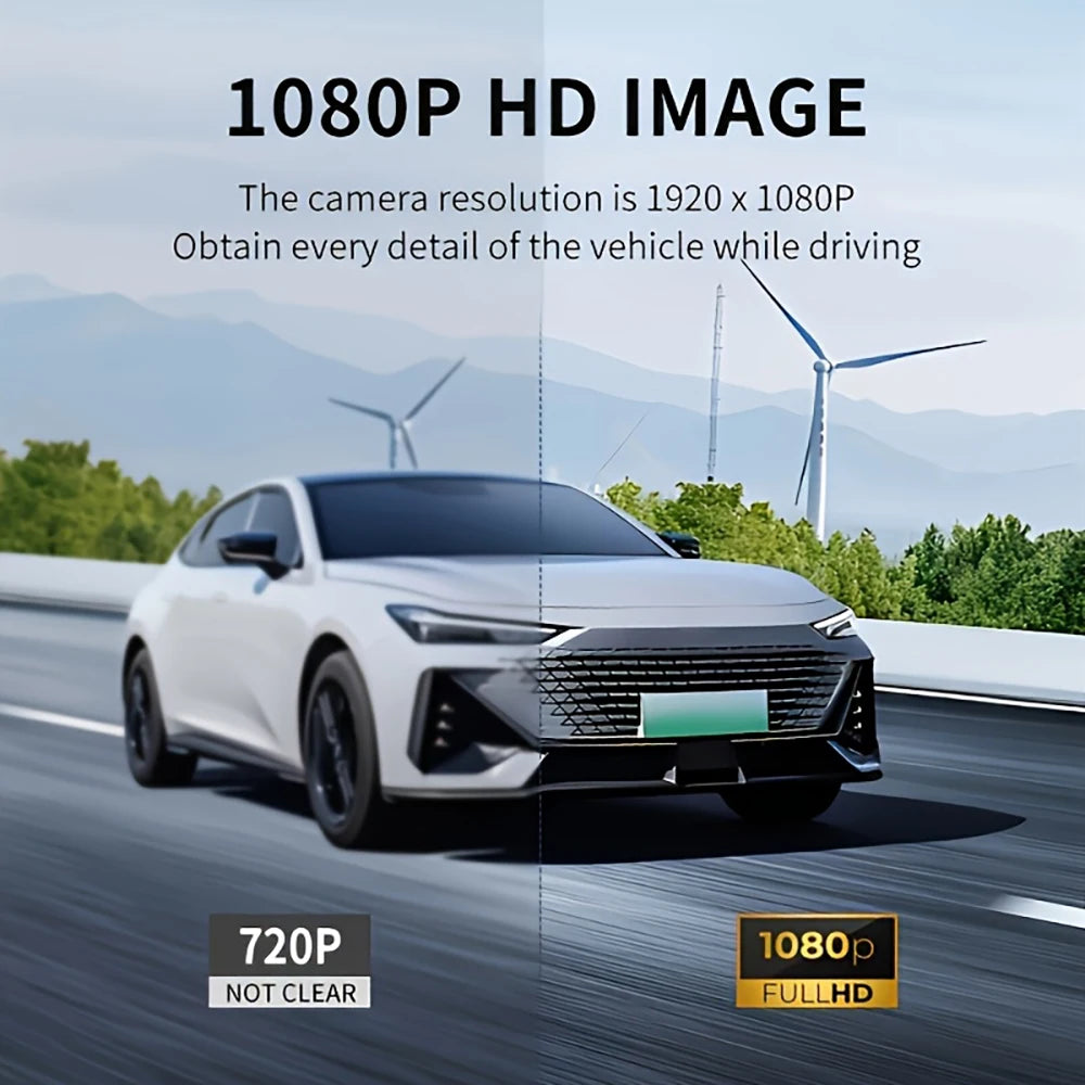 Triple Lens WiFi Dashcam 2/3 Channel Car Camera 1080P HD Video Recorder, Night Vision Car DVR with Wide Angle for Front and Rea