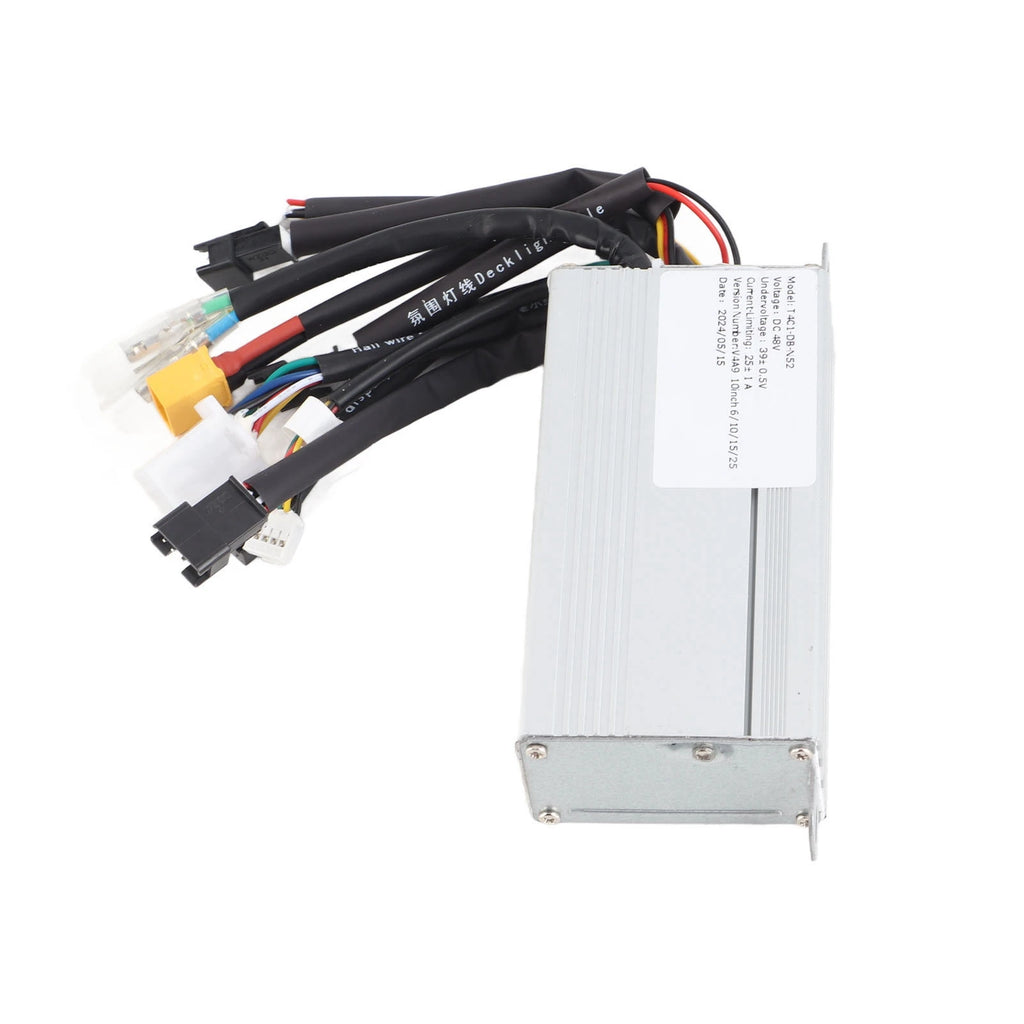 Electric Bike Motor Controller 48V Good Heat Dissipation Safe Dual Drive Electric Scooter Controller 800W for Electric Tricycle