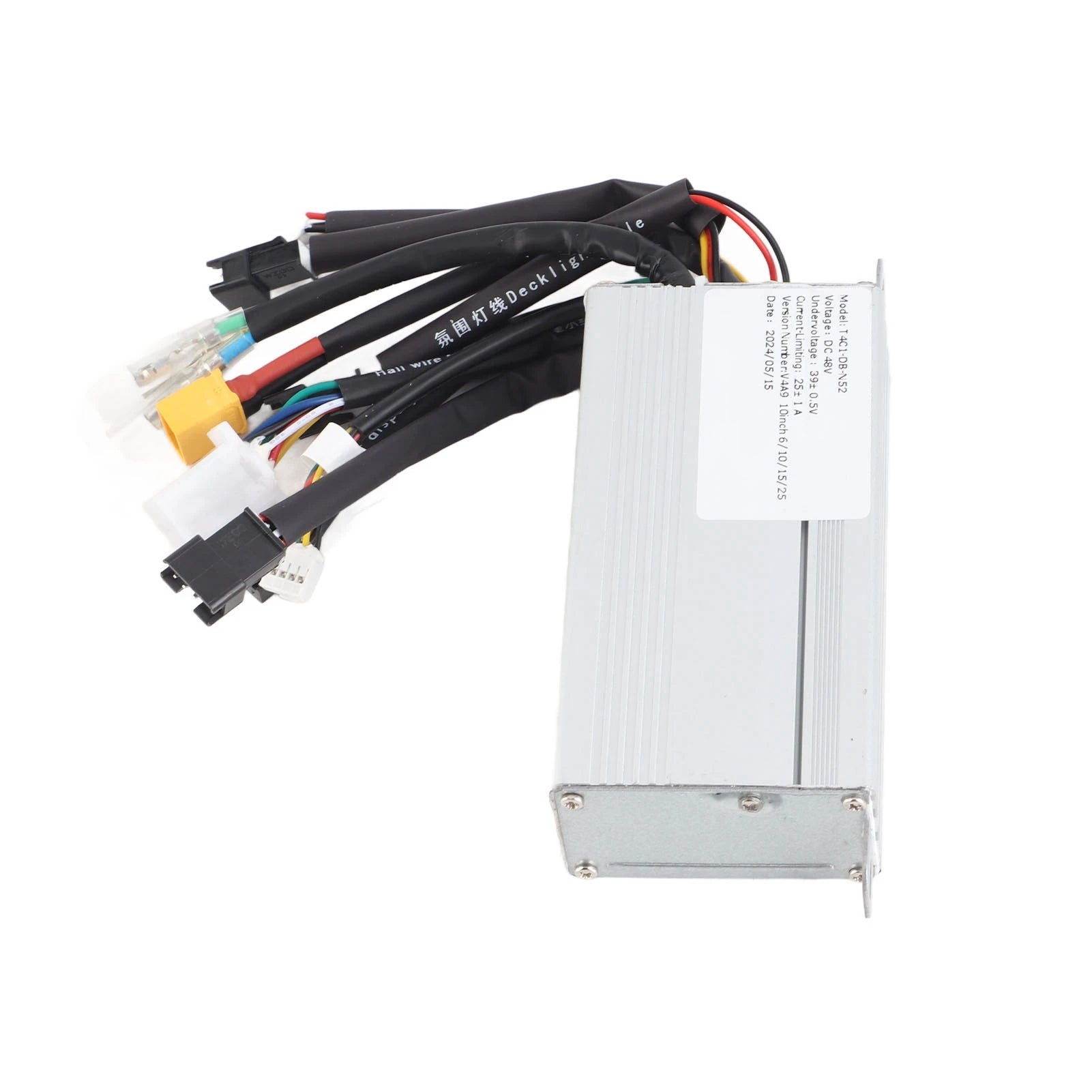 Electric Bike Motor Controller 48V Good Heat Dissipation Safe Dual Drive Electric Scooter Controller 800W for Electric Tricycle