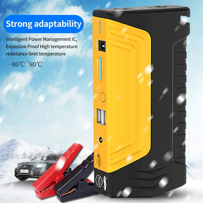 Car Jump Starter 12V 16800mAh Power Bank Portable Car Starting Device Booster Charger Emergency Car Battery Jumpstarter