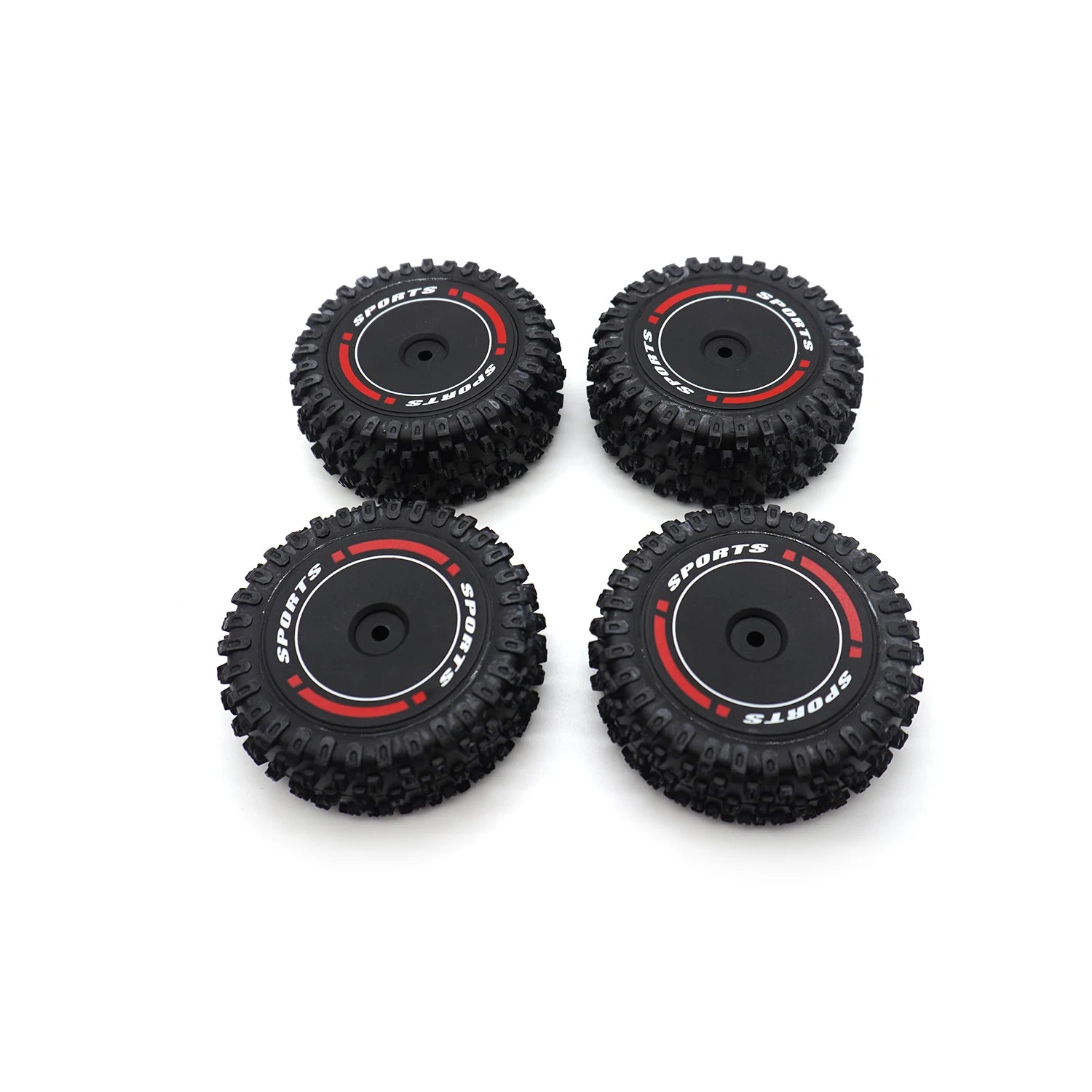 Front and Rear Wheels Rubber Tires Non-Slip and Wear-Resistant Tyre for WLtoys 124010 124008 124016 RC Drift Car Upgrade Parts