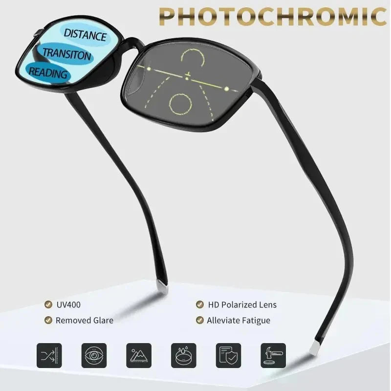 New Men Women Adjustable Multifocal Reading Glasses Optical Lenses Power Reader Range From 0.5 To 2.75 Blue Light Eyeglasses