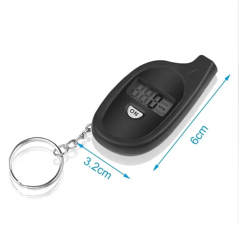 Tire Pressure Gauge with LCD Display Digital  - Auto & Motorcycle Air Pressure Tester and Safety Alarm Tool
