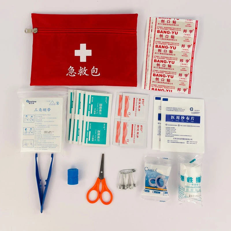 First Aid Kit Car Emergency Kit Rescue Kit Family Outdoor Portable Lifesaving Kit Set