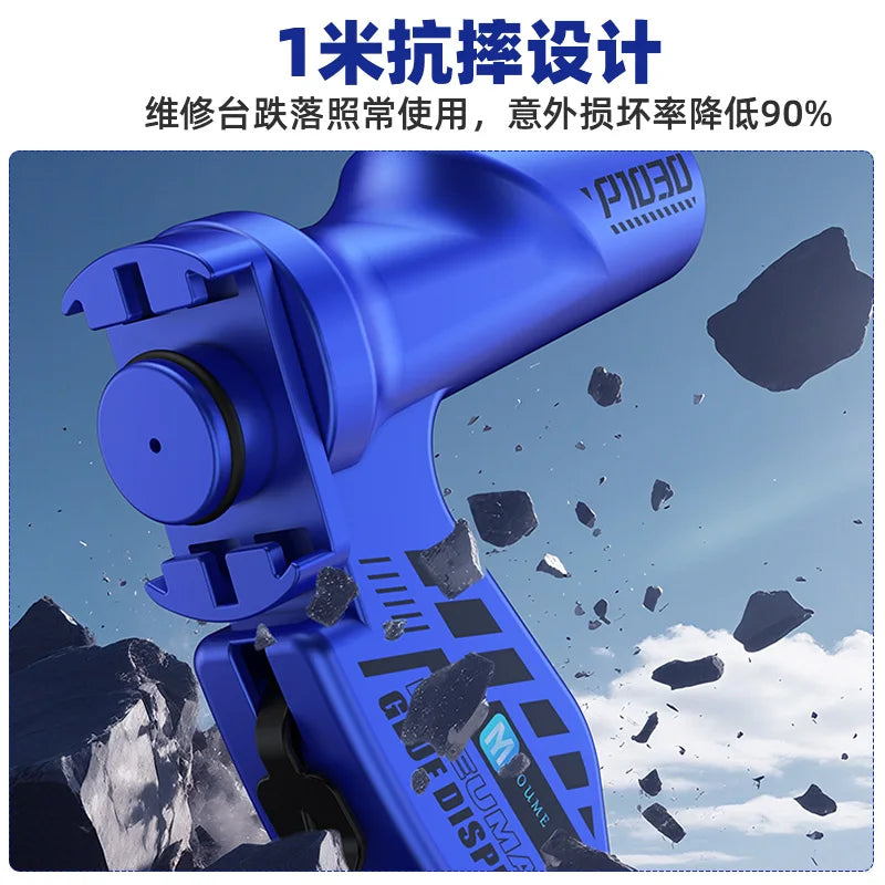 Electric glue gun dispenser Rechargeable wireless automatic glue booster Universal for 10cc/30cc Syringe UV glue solder flux