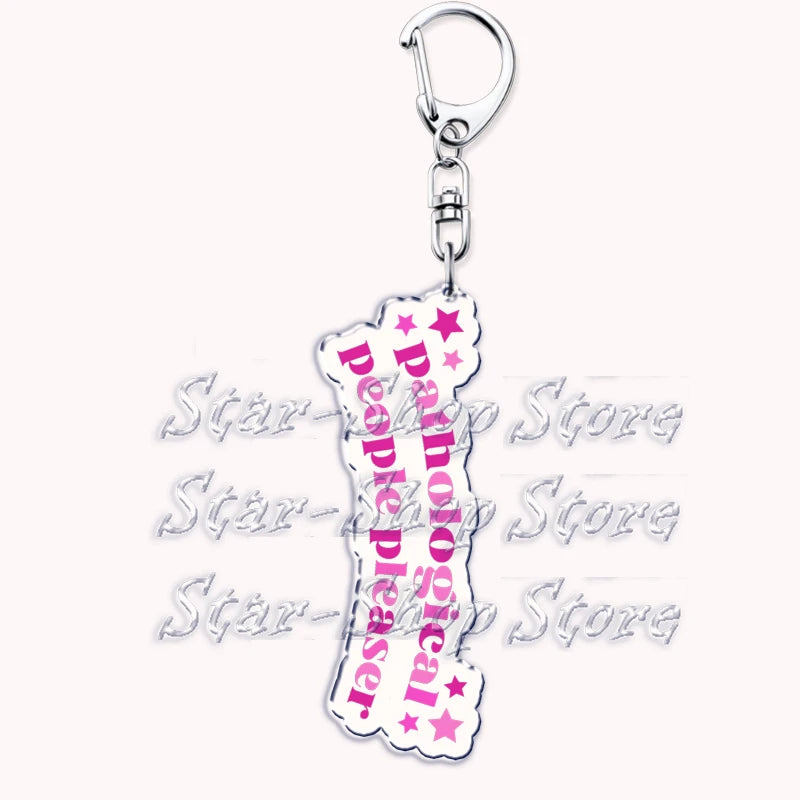 Popular Singer Keychains for Accessories Bag Folklore Eras Tour Evermore Reputation 1989 TTPD Keyring Jewelry Fans Lover Gifts