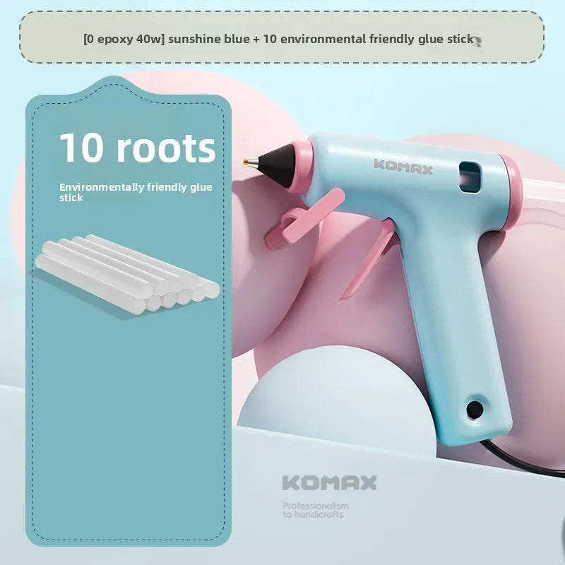 220V Powerful High Viscosity Glue Gun with 7mm Glue Sticks for Home Use And Kids DIY Handicrafts Affordable Craft Glue Gun