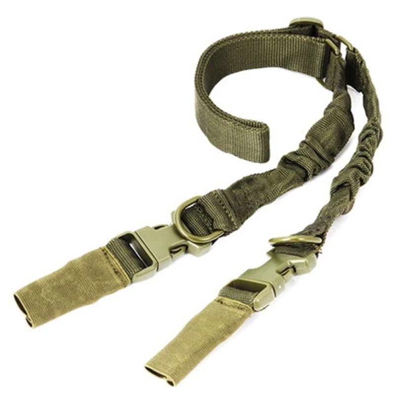 Shot Gun Belt Hunting Accessories Gear Double Point Gun Sling Shoulder Strap Rifle Rope Belt with Metal Buckle Hunt Accessories