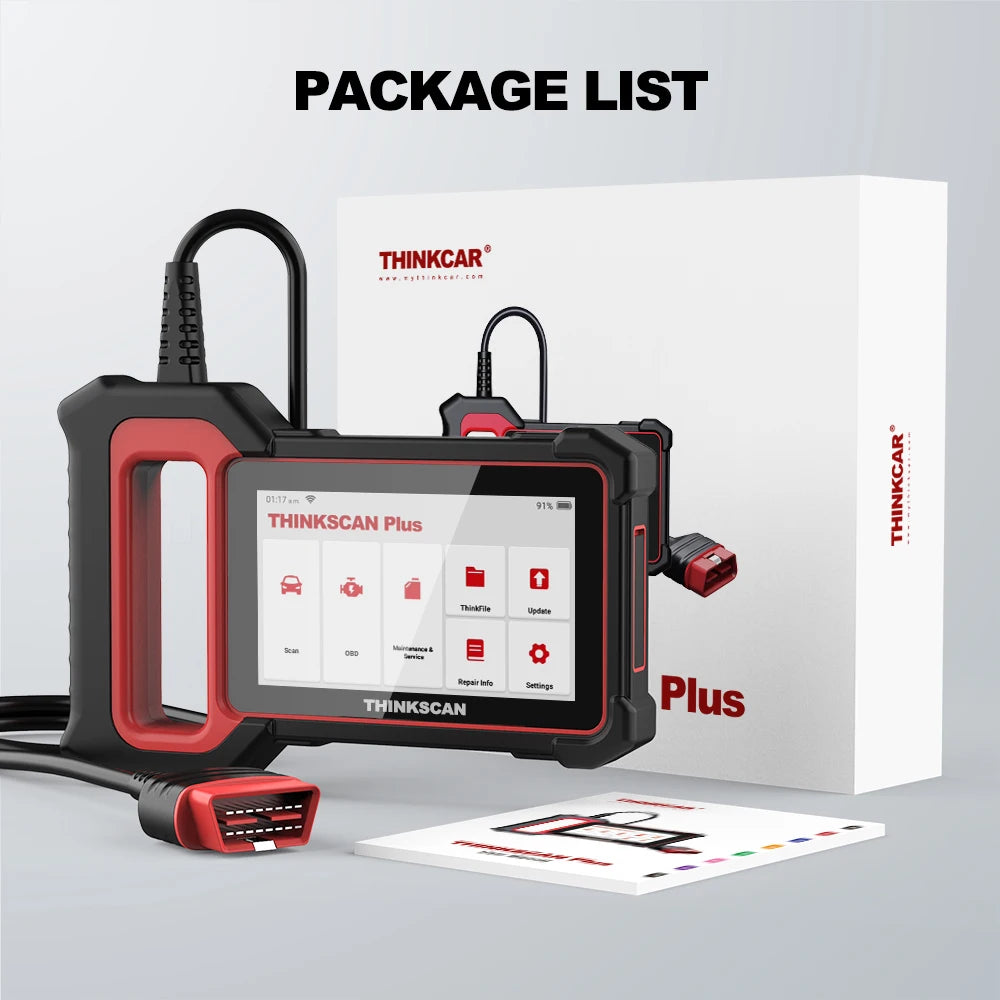 THINKCAR THINKSCAN PLUS S4 S7 ABS SRS ECM System Car Diagnostic Tools OBD2 Auto Scanner OBD 2 Code Coder Reader Free Update