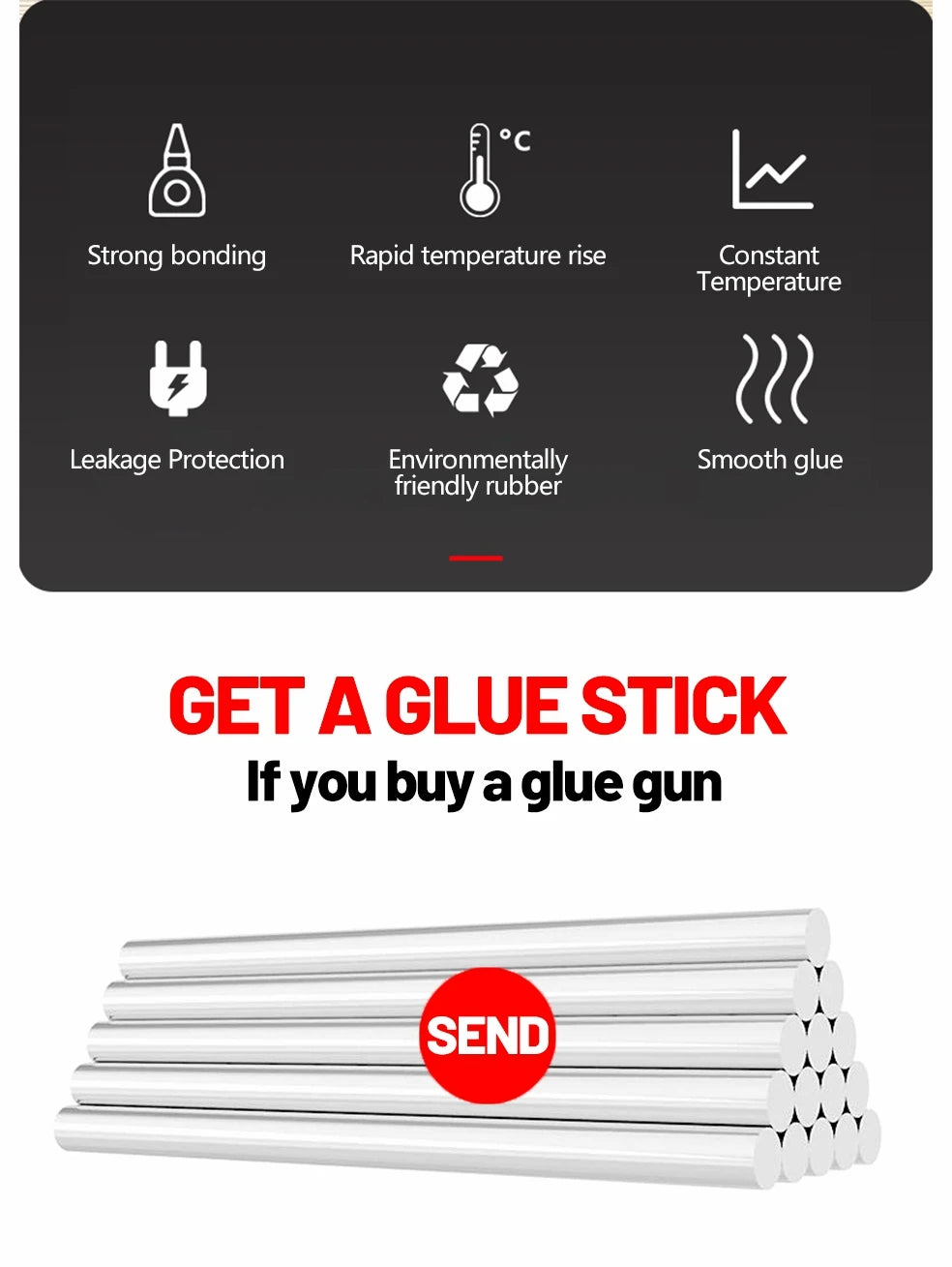 100W Hot Melt Glue Gun DIY Mini Household Industrial Guns Heat Temperature Electric Repair Tool Use 11mm Glue Sticks