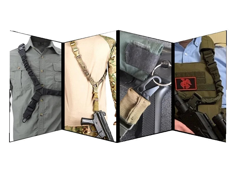 Shot Gun Belt Hunting Accessories Molle Gear Molle Single Point Gun Sling Shoulder Strap Rifle Rope Belt with Metal Buckle