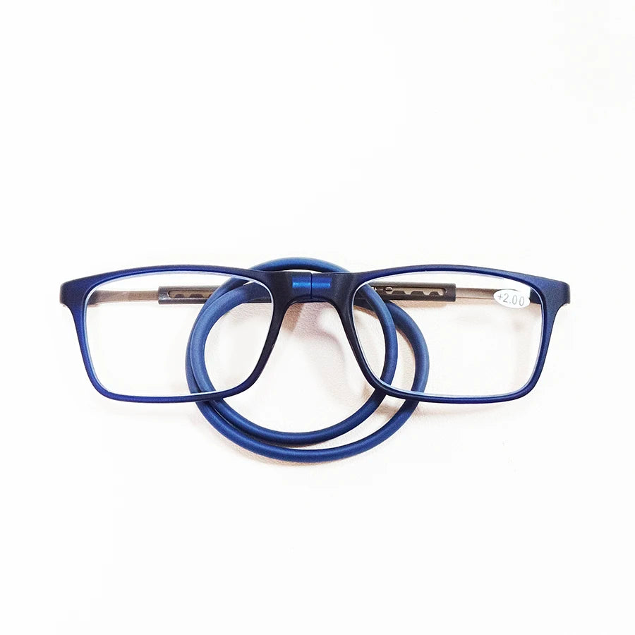 Adjustable Hanging Neck Presbyopia Glasses Men Permanent Portable Reading Glasses Women Full Frame Square Gafas