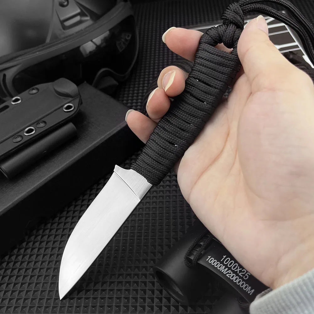 Jungle Adventure EDC Hunting Knives High Hardness 440C Steel Blade Knife Tactical Self-defense Multifunctional Outdoor Tool