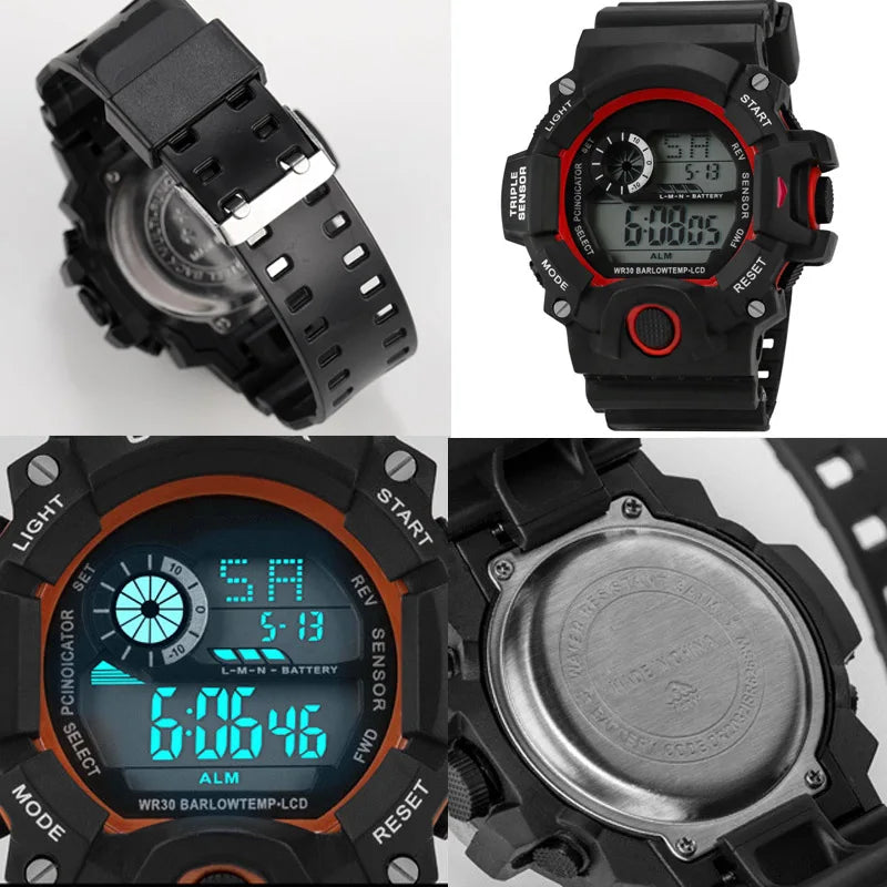 Military Digital Watch for Men Outdoor Men's Sports Watches Clock Waterproof Luminous Chronograph Student Electronic Wristwatch