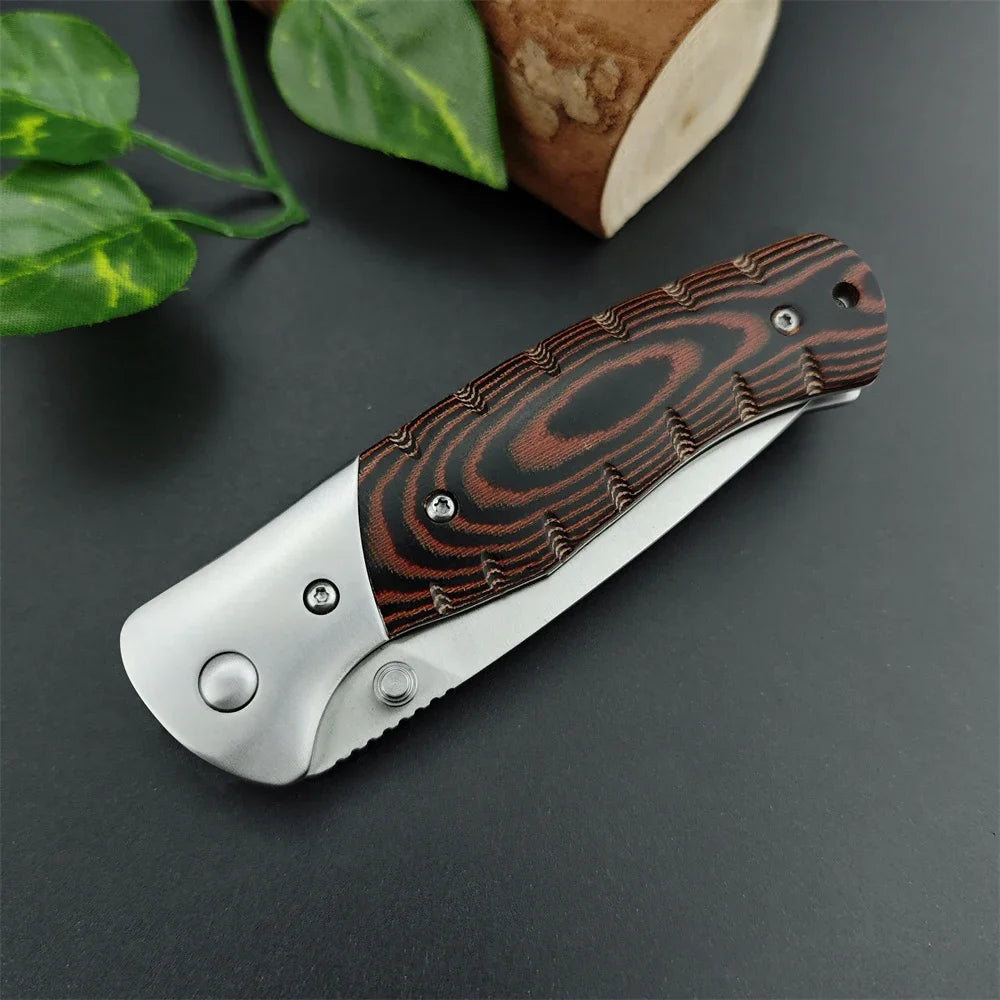 Hunting Knife with Sheath - BK-853 Fixed Blade knives, D2 Steel & G10 Handle for Camping, Survival, EDC Tactical Tool