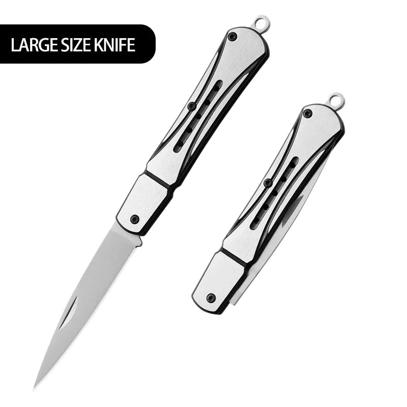Outdoor Knife Hunting Knives Camping High Quality Profesional Self-defense  Multifunctional Portable Switch Blade Fruit Knife