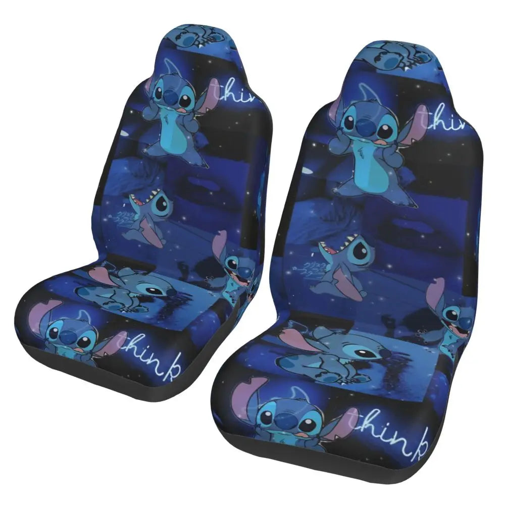 Stitches Car Accessory Seat Covers for Front Seats Interior Auto Truck Van SUV Cars High Quality Cover Set of 2
