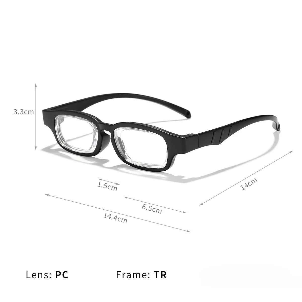 New TR Adjustable Reading Glasses Each Lens Can Be Adjusted 0.5 To 3.5 Rotatable Focus Glasses Portable Presbyopia Glasses