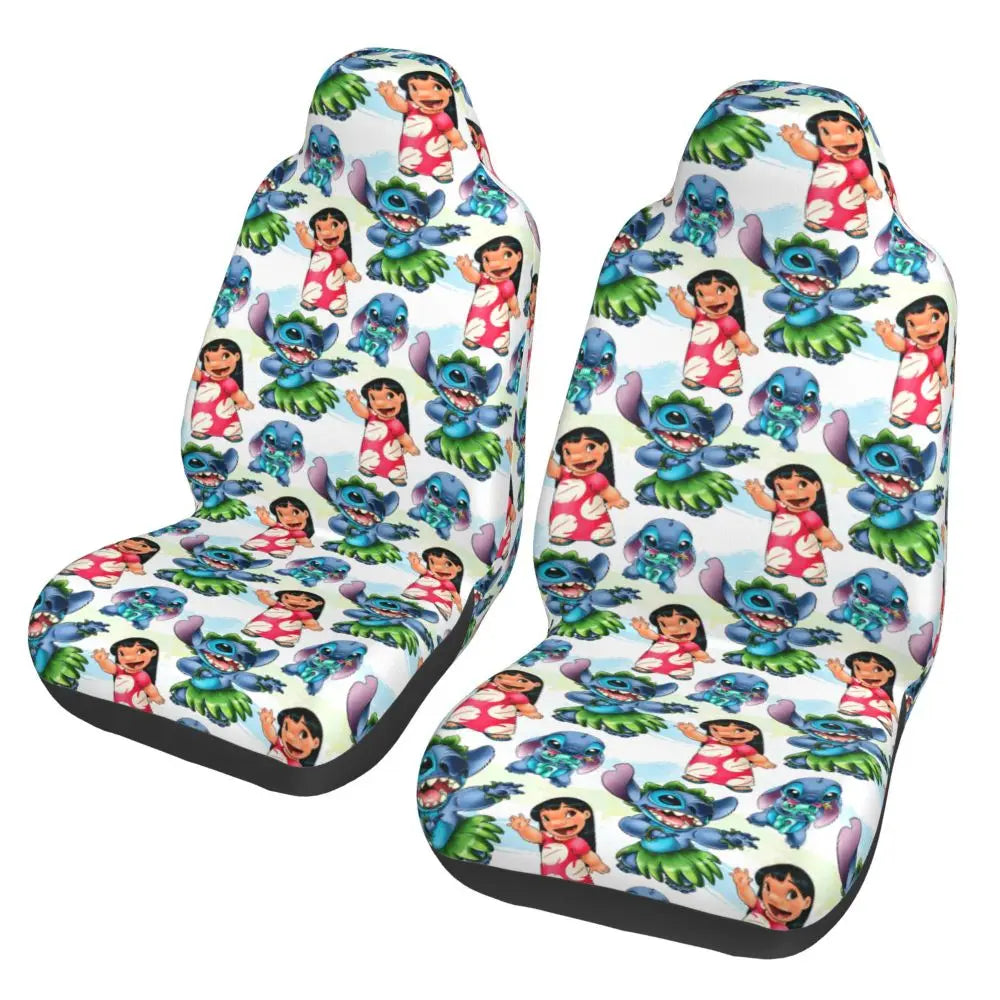 Stitches Car Accessory Seat Covers for Front Seats Interior Auto Truck Van SUV Cars High Quality Cover Set of 2