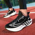 Sports and leisure shoes, men's shoes, marathon oversized air cushioned shoes, fly woven all season rubber, wear-resistant, anti