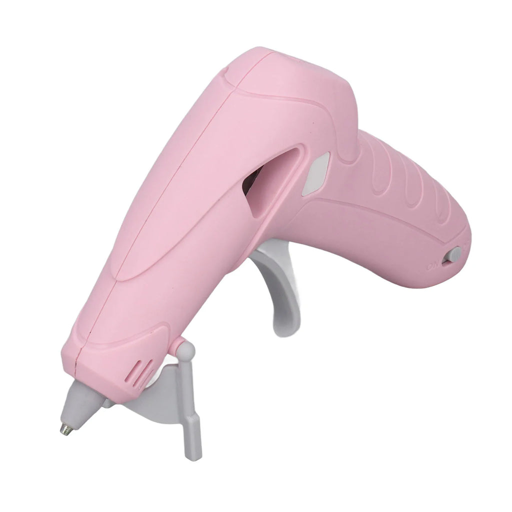 Cordless Glue Gun Rechargeable Handcraft Anti Scald Mouth Electric Glue Gun with 30 Glue Stick for Office School