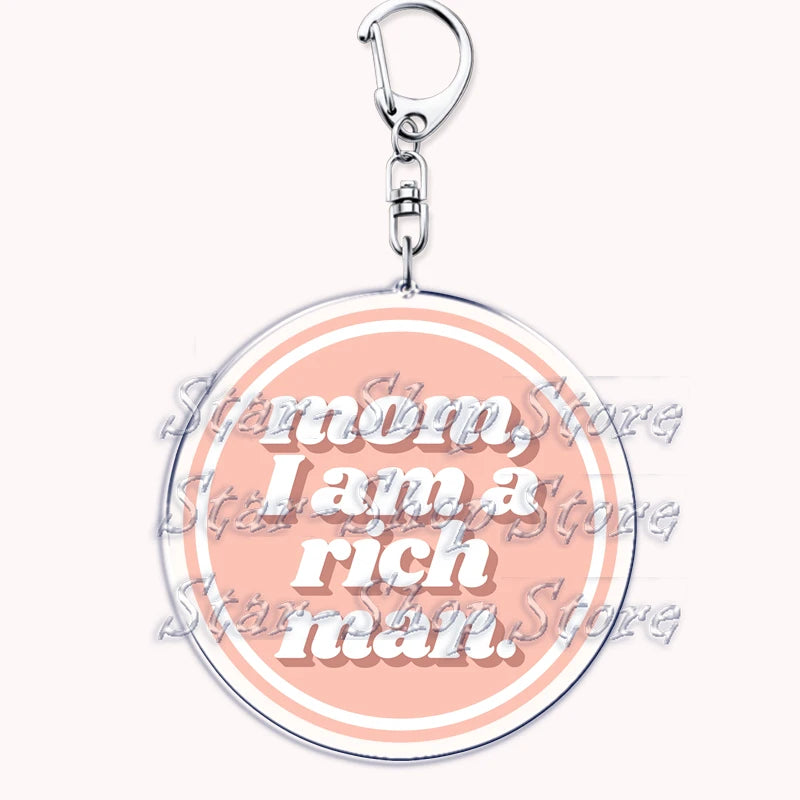 Popular Singer Keychains for Accessories Bag Folklore Eras Tour Evermore Reputation 1989 TTPD Keyring Jewelry Fans Lover Gifts