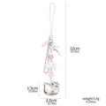 Kawaii Cat Bowknot Star Charm Phone Chain Cute Cartoon Kitty Pendant Keyring Bag Keychain Cosplay Props Jewelry Gift