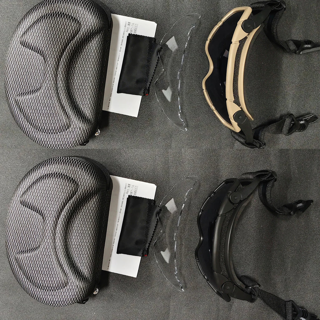 Tactical FMA Goggle, Goggle for Hunting Helmet Anti-fog Lens,Shock Resistance, Windproof Eye UV Glasses for Hunting, Shooting