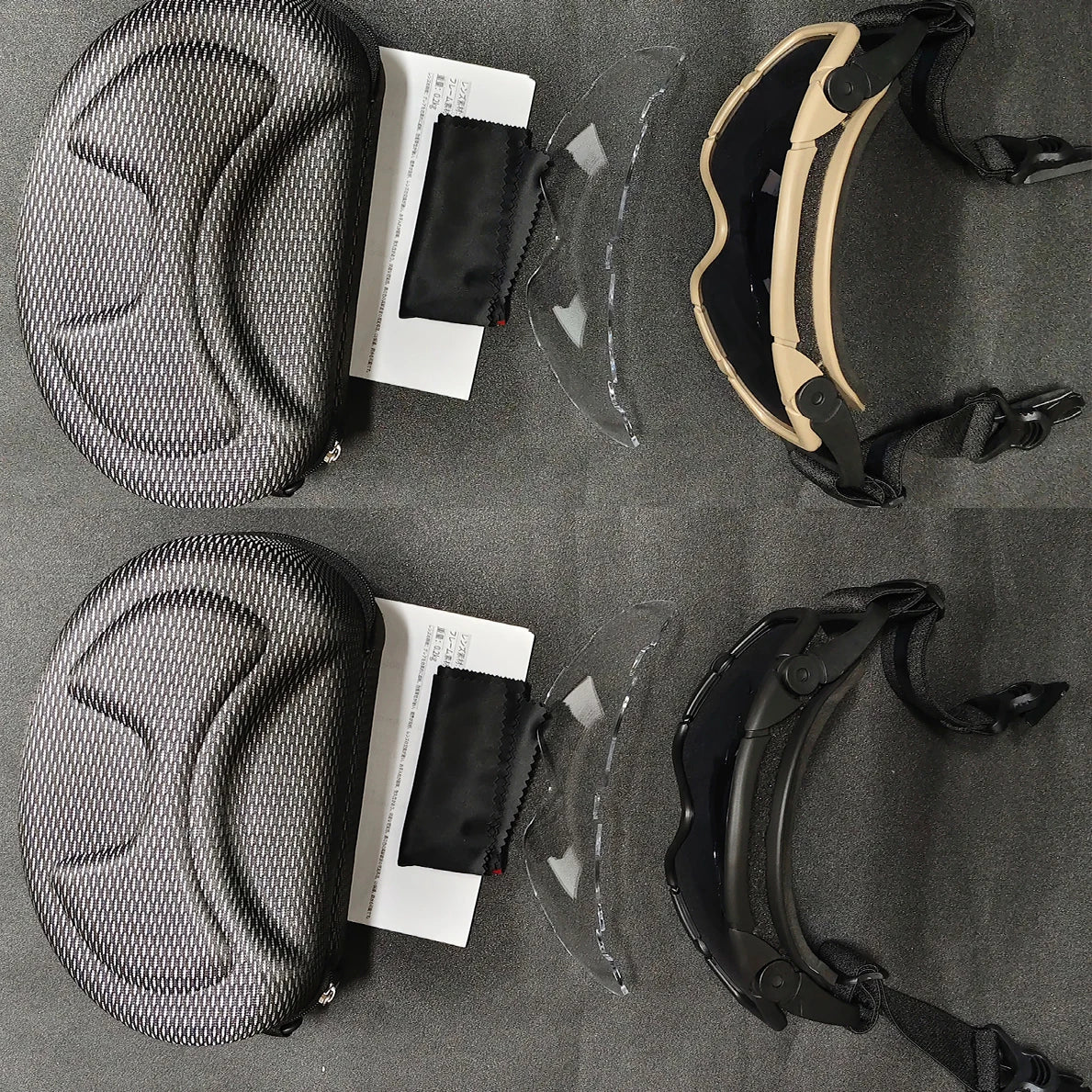 Tactical FMA Goggle, Goggle for Hunting Helmet Anti-fog Lens,Shock Resistance, Windproof Eye UV Glasses for Hunting, Shooting