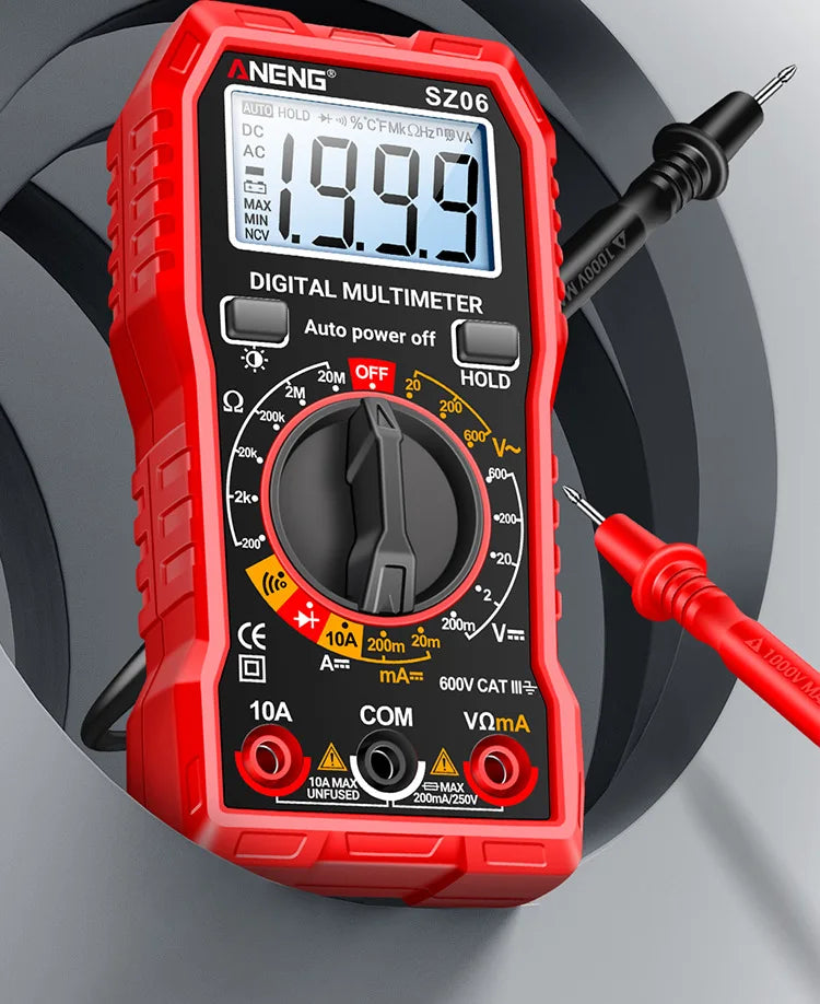 Digital Multimeter, High-precision Digital Display Anti-burning Multimeter, Intelligent Multi-functional Electrical Ammeter