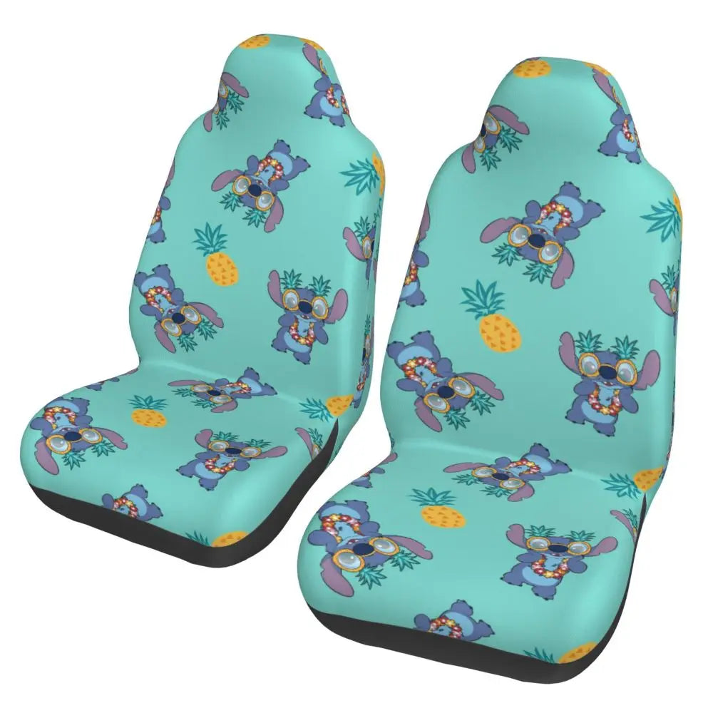 Stitches Car Accessory Seat Covers for Front Seats Interior Auto Truck Van SUV Cars High Quality Cover Set of 2
