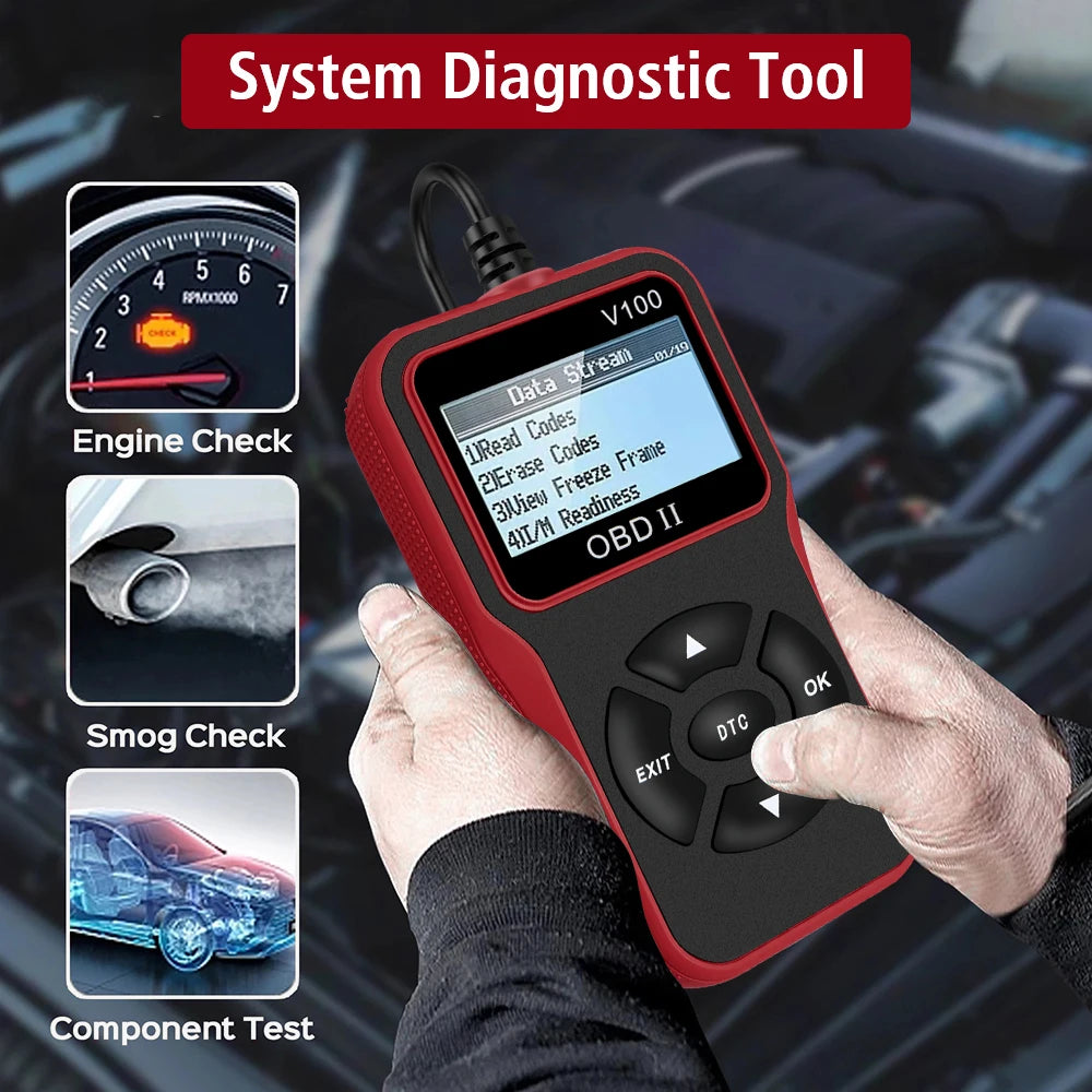 Car Scanner For 12V OBD2 Vehicles Car Accessories Parts Repair Tools Scanner Mechanical Workshop Tools Code Reader Read