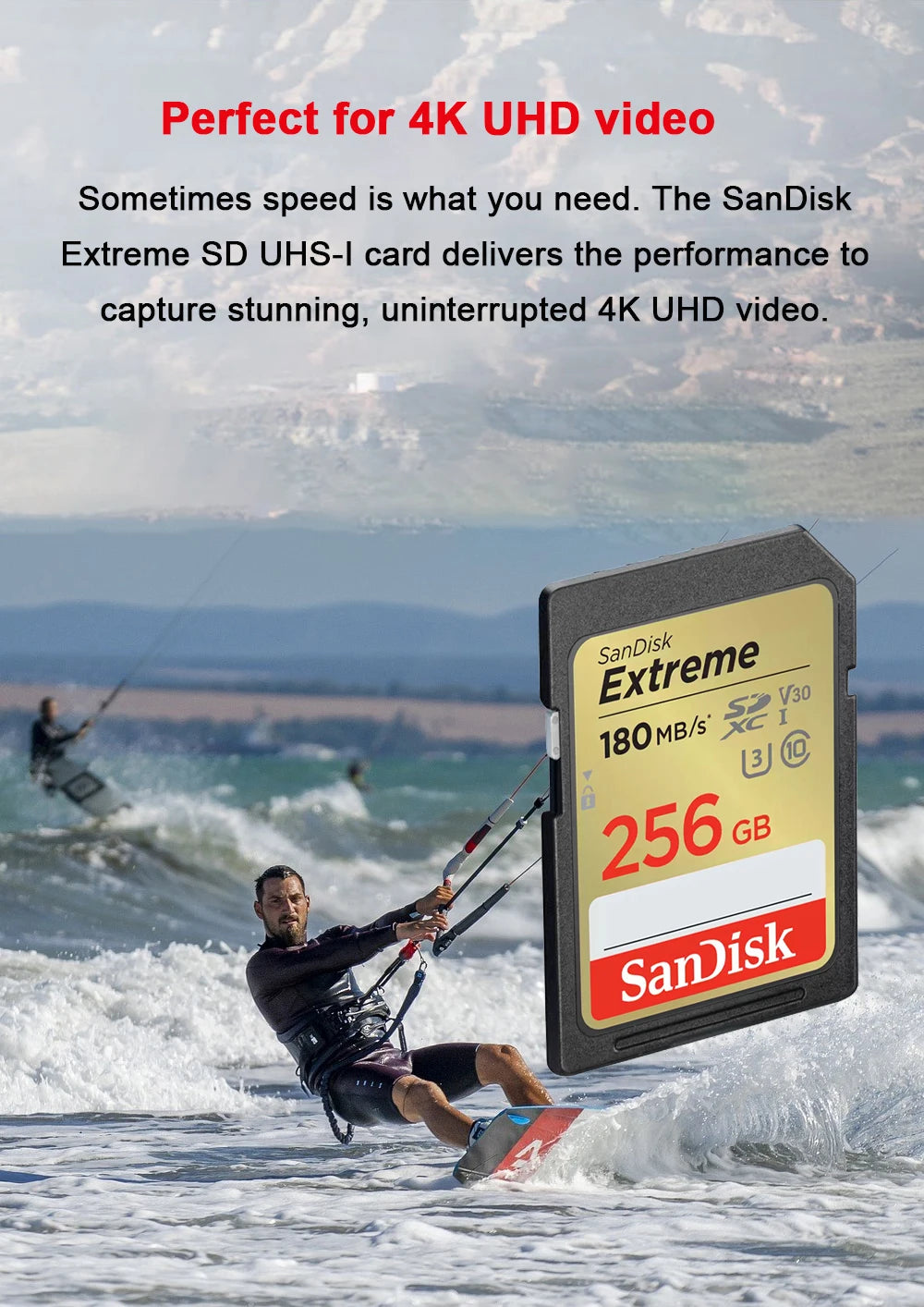 SanDisk Full-Size SD Card 32GB SDHC C10 64GB 128GB 256GB SDXC Card 512GB cartao de memoria carte sd tarjeta For HD video Camera