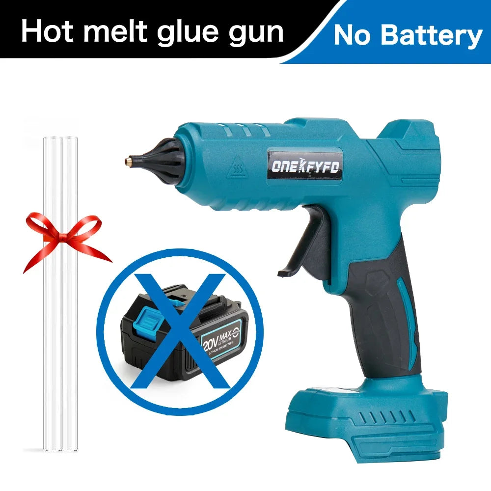 ONEKFYFD For Makita 18V Lithium Battery Cordless Hot Glue Gun Industrial Mini Glue Guns Thermo Electric Repair Tool