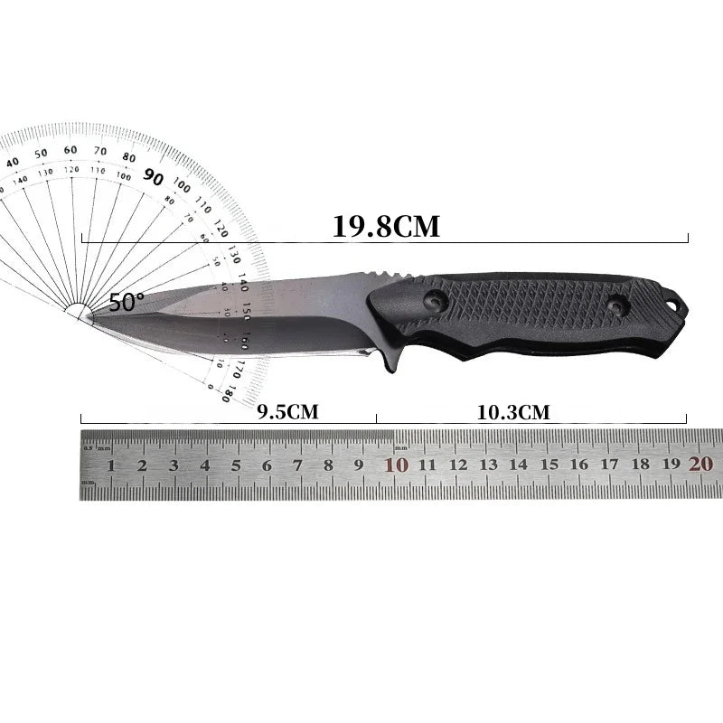 1PC Hunt Straight Knives Outdoor Fixed Blade ABS Handles Rescue EDC Hunting Self Defense Jungle Survival Multifunctional Tool