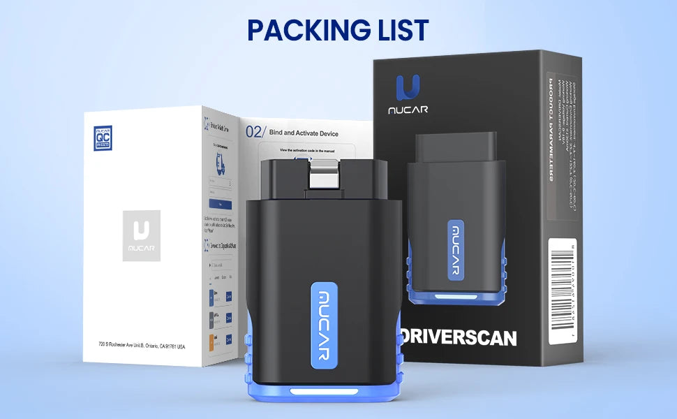 MUCAR Driverscan Automotive Diagnostic Tools Obd 2 Scanner All Cars Full System Code Reader 15 Resets Bi-Directional Scan Tool