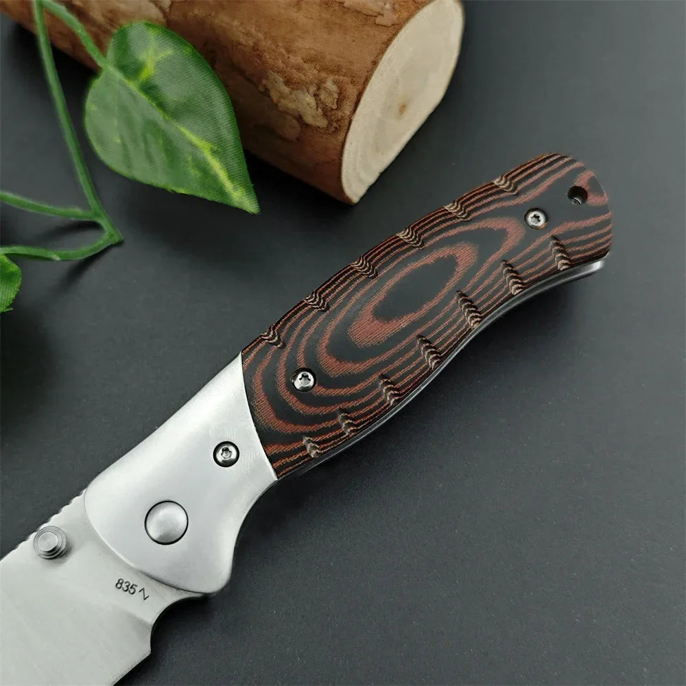 Hunting Knife with Sheath - BK-853 Fixed Blade knives, D2 Steel & G10 Handle for Camping, Survival, EDC Tactical Tool