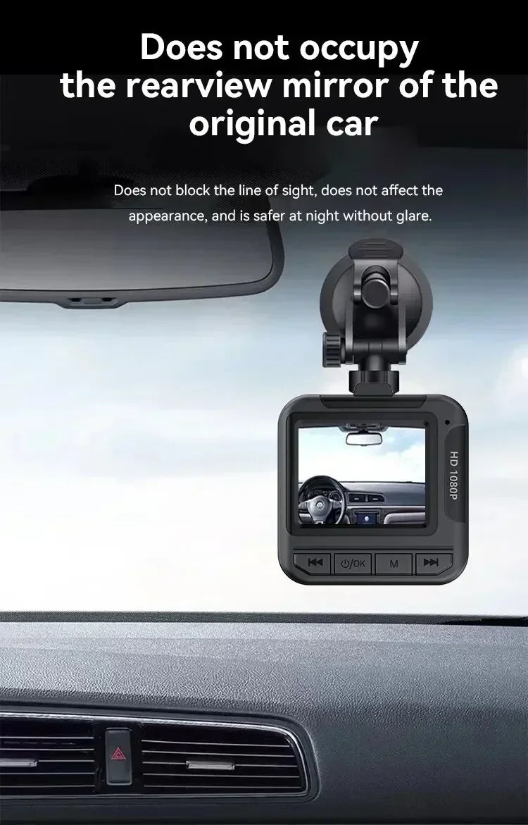 Car Camera HD 1080P Dashcam DVR Recorder - Auto Rear View Mirror Recorder Vehical Cam