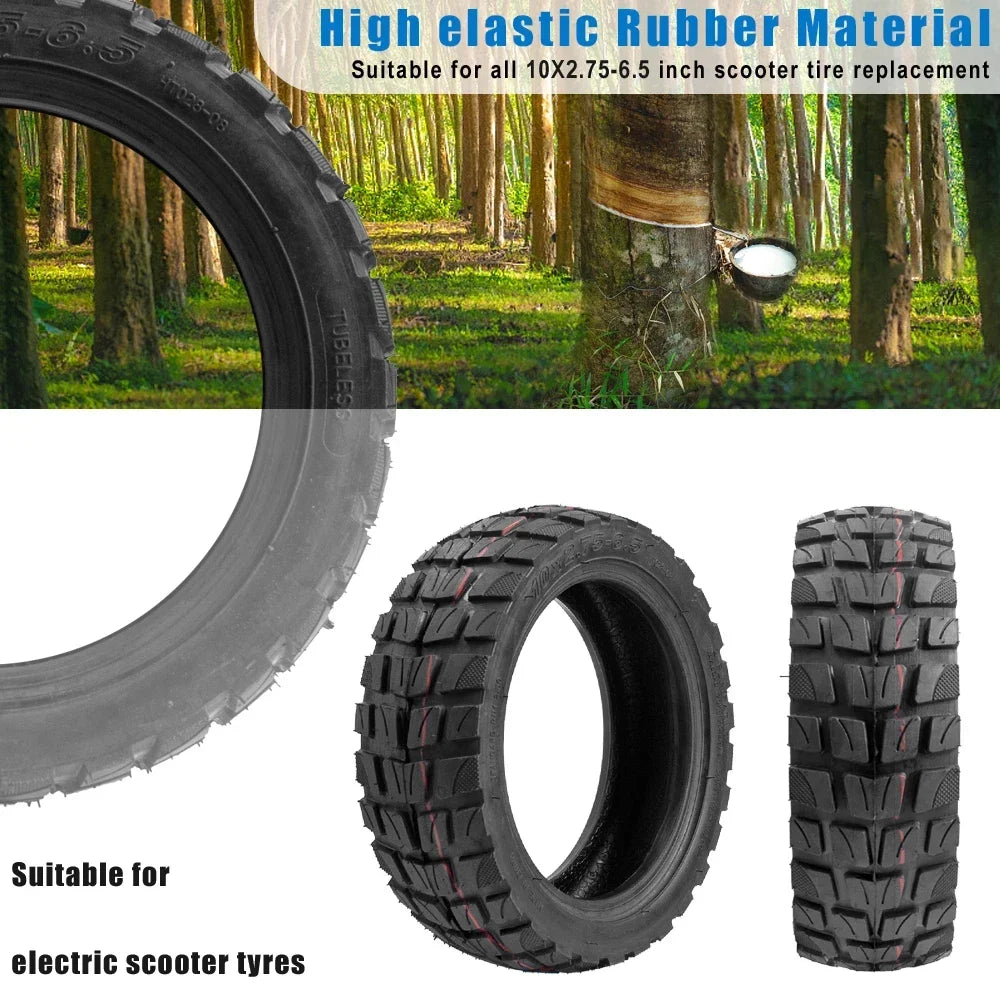 10x2.75-6.5 outer Tire For Speedway 5 Dualtron 3 Electric Scooter 10 Inch 10*2.75-6.5 Tubeless Off-road Tire Parts