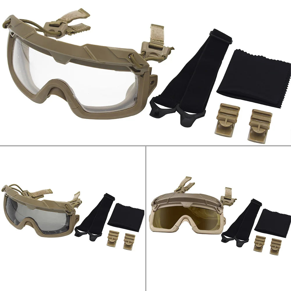 Hunting Glasses Airsoft Tactical Helmet Goggles For FAST MICH Wendy Series Helmets Accessories