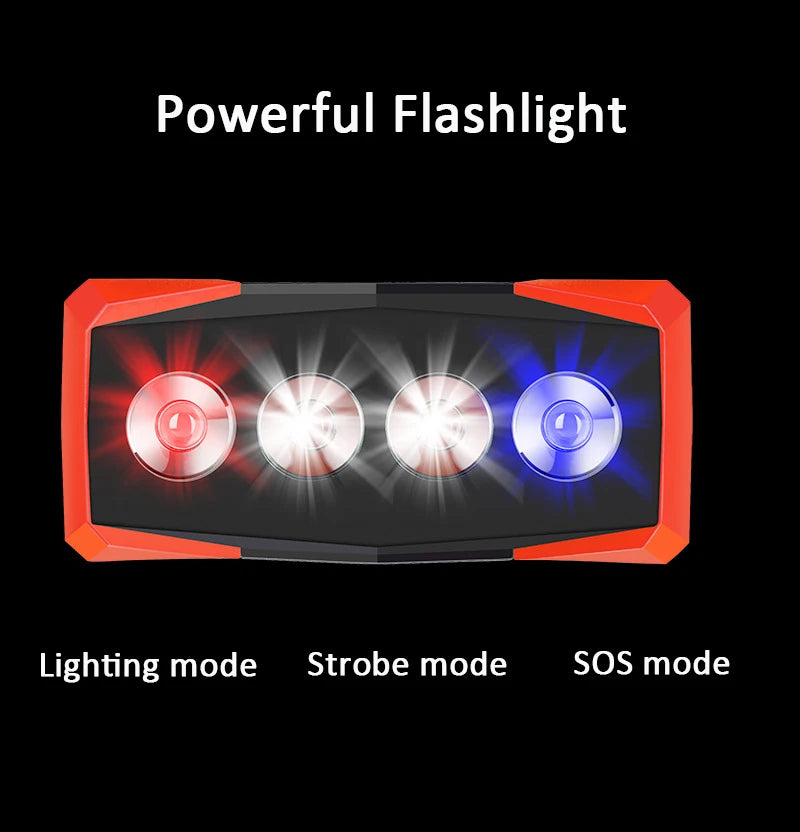 Car Jump Starter Power Bank for Mobile Phones Tablet Charger Auto Jumper Engine Battery Emergency with Flashlight 39800mAh