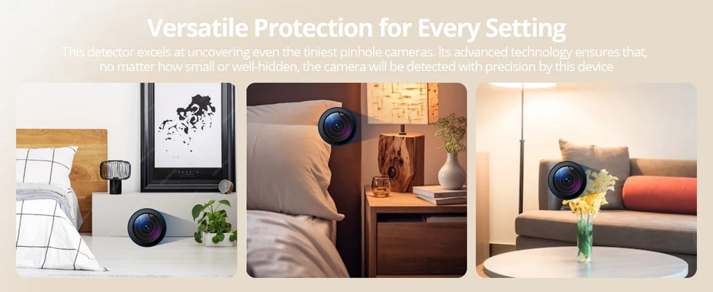 Spy Hidden Camera Detector - AI-Powered Anti-Spy Device, GPS Tracker & Bug Detector, RF Scanner for Hotels, Travel, Home & Offic