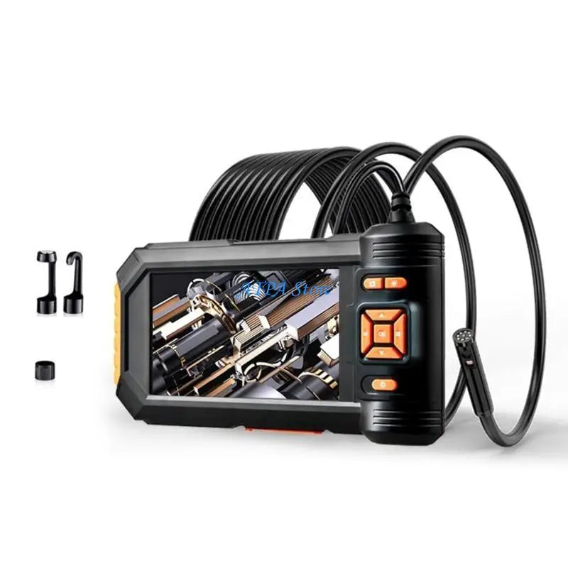U13C Industrial Endoscope Camera Double Lens Car Inspection Borescope Waterproof LEDs