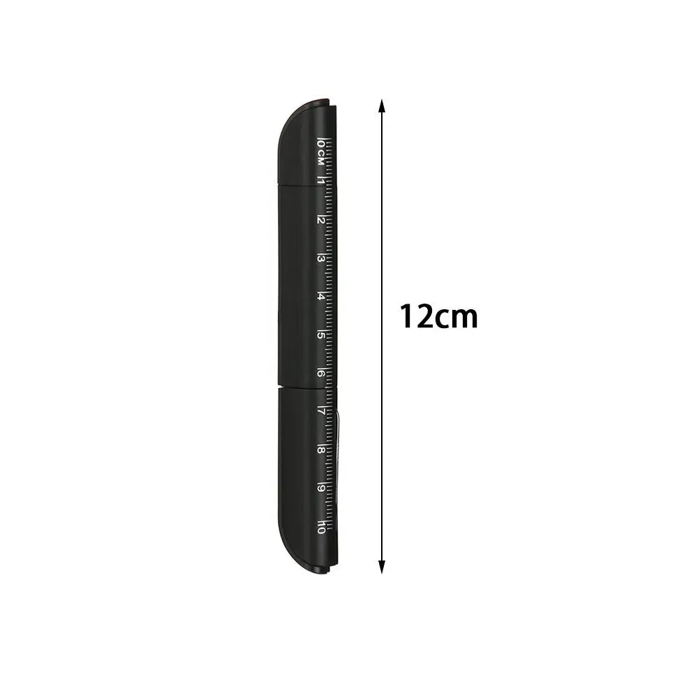 Creative Multifunction Ballpoint Pen with Folding Scissors Knife Ruler Candy Color Pens for Writing Office School Stationery